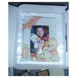group of new photo frames including a Precious Moments Disney new in box