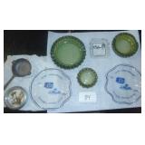 Vintage group of ashtrays / advertising collectibles.