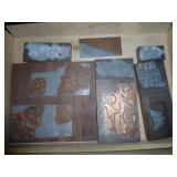1937 set of printers blocks