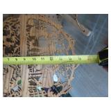 Scrollwork shelf - measures 11 x 15 - very detailed farmlife with horses and children