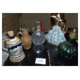 group of liquor decanters