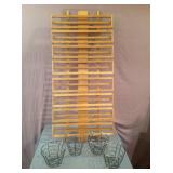 Undercounter Wine Rack & Metal Baskets
