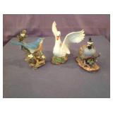 Homco Figurines including Swan
