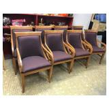 8 Chairs with Armrests