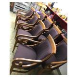 8 Chairs with Armrests