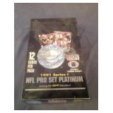 1991 Pro Set Platinum Football Series 1 Factory Sealed Wax Box