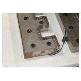 Lot of (2) Metal Lighted Letters 18"H  with Letter E and Letter D