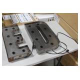 Lot of (2) Metal Lighted Letters 18"H  with Letter E and Letter D