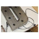 Lot of (2) Metal Lighted Letters 18"H  with Letter E and Letter D