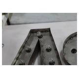 Lot of (2) Metal Lighted Letters 18"H  with Letter A and Letter S