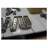 Lot of (2) Metal Lighted Letters 18"H  with Letter U and Letter W