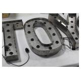 Lot of (4) Metal Lighted Letters 18"H  with Letters T, O, Y, S