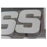 Lot of (7) Primed Canvas Letters White 12"H  with Letters S,S,L,P,A,A,K