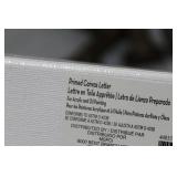 Lot of (7) Primed Canvas Letters White 12"H  with Letters S,S,L,P,A,A,K