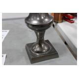 Accent Décor Aluminum Trumpet Vase Raw Black 28-1/2"Hx11"D (in box)