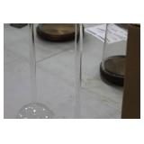 Lot of (2) Accent Décor Glass Vases Clear 21-1/2"Hx5"D (in box)