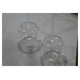 Lot of (2) Accent Décor Glass Vases Clear 21-1/2"Hx5"D (in box)