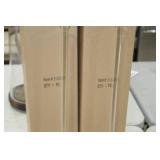 Lot of (2) Accent Décor Glass Vases Clear 21-1/2"Hx5"D (in box)