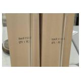 Lot of (2) Accent Décor Glass Vases Clear 21-1/2"Hx5"D (in box)