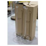 Lot of (2) Accent Décor Glass Vases Clear 21-1/2"Hx5"D (in box)