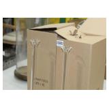 Lot of (2) Accent Décor Glass Vases Clear 21-1/2"Hx5"D (in box)