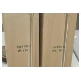 Lot of (2) Accent Décor Glass Vases Clear 21-1/2"Hx5"D (in box)
