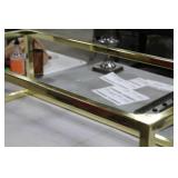 Metal Coffee Table Frame Gold 48"Lx22"Wx14-1/4"H