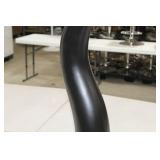 Tusk Vase Black 51"Hx7"D