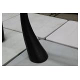Tusk Vase Black 39"H