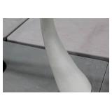 Tusk Vase White 39"H