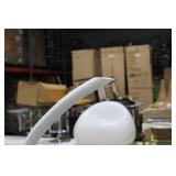 Tusk Vase White 39"H