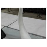 Tusk Vase White 39"H