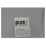 Plust Collection Plastic Patio Chair White 24"Hx39"D