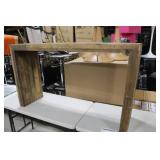 Rustic Wood Side Table 52-1/2"Lx15"Wx31"H