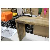 Rustic Wood Side Table 52-1/2"Lx15"Wx31"H