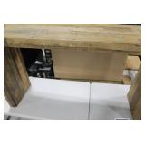 Rustic Wood Side Table 52-1/2"Lx15"Wx31"H