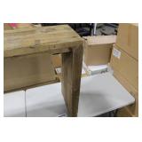 Rustic Wood Side Table 52-1/2"Lx15"Wx31"H