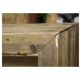 Rustic Wood Side Table 52-1/2"Lx15"Wx31"H