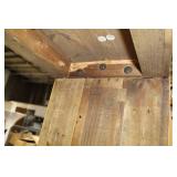 Rustic Wood Side Table 52-1/2"Lx15"Wx31"H