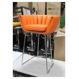 Metal Bar Chair Orange 23"Wx21"Dx35"H