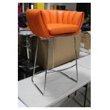 Metal Bar Chair Orange 23"Wx21"Dx35"H