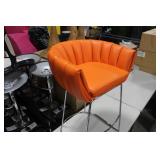Metal Bar Chair Orange 23"Wx21"Dx35"H