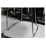 Metal Bar Chair White 23"Wx21"Dx35"H