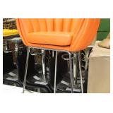 Metal Bar Chair Orange 23"Wx21"Dx35"H
