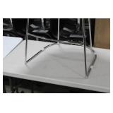 Metal Bar Chair Orange 23"Wx21"Dx35"H