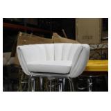 Metal Bar Chair White 23"Wx21"Dx35"H