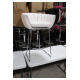 Metal Bar Chair White 23"Wx21"Dx35"H