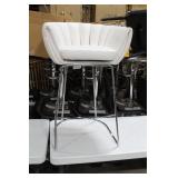 Metal Bar Chair White 23"Wx21"Dx35"H