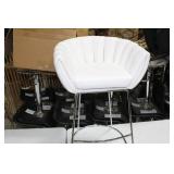 Metal Bar Chair White 23"Wx21"Dx35"H
