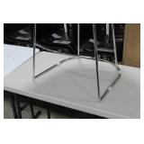 Metal Bar Chair Orange 23"Wx21"Dx35"H